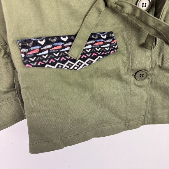NWT Modcloth Assorted Occasions Anorak Utility Jacket Army Green Size XXS NEW - Picture 4 of 15